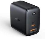 Aukey PA-B3 65W Dual Port Wall With Usb & Type Charger. Cable Included. Fixed Price $18.97.