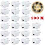100X White 1A Usb Power Adapter Ac Home Wall Charger Plug For Iphone 5S 6 7 8. Fixed Price $110.00.
