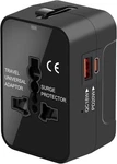 Universal Travel Adapter Worldwide, Gan Fast Charging With Pd 3.0 Usb-c & Usb-a. Fixed Price $20.92.