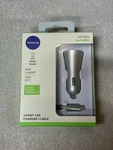 Belkin 2-PORT Car Charger + Cable. Fixed Price $15.00.