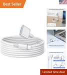 10FT Usb To Magnetic Charger Cable, Fast 140W & Tangle-free Design. Fixed Price $34.50.