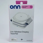 Onn 3 1 Wireless Charging Travel Pad Watch Earphones Made For Apple. Fixed Price $17.25.