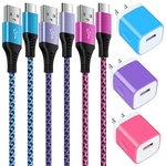 Charging Block,type Charger Fast 3PCS 6FT Usb Android. Fixed Price $27.45.