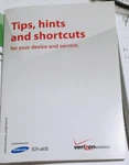 Samsung SCH-U430 Cell Phone User Guide/tips/hints English/spanish 2008 Verizon. Fixed Price $11.00.