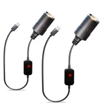Moqidong Usb To 12V Adapter, Cigarette. Fixed Price $24.49.