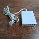 Insignia 6-PORT Usb Wall Charger With Charging Cord Model MAC6U12NCW White. Fixed Price $16.99.