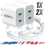 Pd 40W Fast Charger Block Type Adapter For Iphone 15 16 17 Pro Max Usb-c Cable. Fixed Price $8.76.