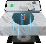 Magnetic Invisible Wireless Charger 8-30MM, Under Desk 15W Furniture. Fixed Price $60.45.