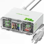 Feeyoo 210W Gan Super Charging Block With Display Pd 100W Usb-c.. Fixed Price $90.00.