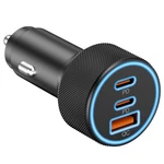 Car Charger, 3-PORT 67W Dual Usb-c Usb-a Power Adapter Pd/qc Fast .... Fixed Price $20.85.