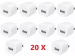 20PACK 1A Usb White Power Adapter Home Wall Charger Plug For Iphone Ipod. Fixed Price $22.99.