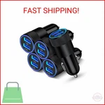Ailkin 5PCS Car Charger Adapter, Usb Multi Port Cigarette Lighter Fast Chargin. Fixed Price $21.05.