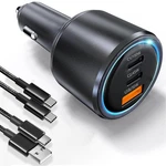 Bywulanda Upgrade 175W Usb Car Charger, PD3.1 100W&PD3.0 45W Type Black. Fixed Price $25.70.