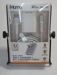 Ihome Dual Port Wall Charger With Ft Lighting Cable IHCT1156W-OD. Fixed Price $14.99.