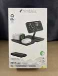 Nimble Foldable 3-IN-1 Wireless Charger For Iphone, Airpods, Watch Black. Fixed Price $47.99.