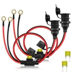 12V/24V Cigarette Lighter Socket To Ring Terminal Cord, 20A 14AWG, 1FT Cable. Fixed Price $18.46.