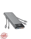 Charmast 20000MAH Power Bank 22.5W Fast Charge Built-in Cables. Fixed Price $45.99.