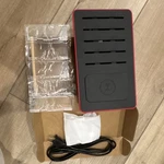 Wireless Charging Station Qi 4 Usb Ports Universal Black Red Multi-device. Fixed Price $16.00.