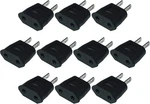 Europe To Usa Power Jack Wall Plug Converter Travel 10 Pack. Fixed Price $14.56.