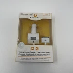 Qmadix Ipod Charger Vehicle Power With Usb Port - White. Fixed Price $7.87.