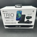 3-IN-1 Qi Wireless Charging Station W/ Alarm Clock Apple Watch Airpods Iphone. Fixed Price $35.00.