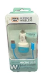 Warner Wireless Compatible With Micro Usb + Car Charger. Fixed Price $12.88.