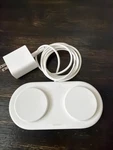 Belkin 15W Dual QI2 Wireless Magnetic Charging Pad Magsafe Iphone Airpods Used!. Fixed Price $34.12.