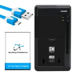 Long Lasting 1550MAH Battery+charger+cable Cricket Debut Flip U102AC Cellphone. Fixed Price $39.86.