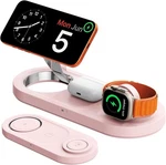 Upgraded 3 1 Wireless Charger Nano Magnetic Iphone Charging Station /pink. Fixed Price $19.95.