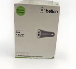 Belkin Boost Up 24W Dual Usb Car Charger 4.8A Fast Charging 12V Universal. Fixed Price $9.50.