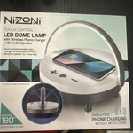 Led Dome Lamp W/wireless Phone Charger & Hd Audio Speaker (nizoni) Brand New Nib. Fixed Price $29.99.