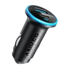 Anker 323 Slim Car Charger 52.5W Fast Usb-a Usb-c Black 2-PORT. Fixed Price $12.99.