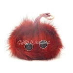 Power Fur Pom Fashion Accessory Bank 1000 Mah Iphone & Android (red Wine). Fixed Price $19.26.