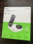 Belkin Boostcharge 3-IN-1 QI2 15W Magnetic Foldable Charger Magsafe White Openew. Fixed Price $35.12.