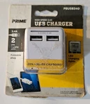 Prime PBUSB340-HIGH SPEED-3.4A-2 Charging Ports-w/ Foldable Plug-new. Fixed Price $9.95.