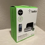 Belkin Charge + Sync Charging Dock For Iphone Model F8J045. Fixed Price $28.00.