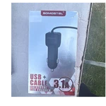 Somostel 3.1A Usb Universal Car Charger 1-PORT W/ 1M Cable Black SMS-A168. Fixed Price $7.00.