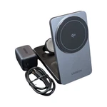 MM7O Ugreen Magflow QI2 15W 3-IN-1 Magnetic Foldable Wireless Charger W707 Gray. Fixed Price $43.99.