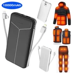 Charmast Portable Charger W/ Built-in Cables & Ac Wall Plug, 10000MAH Power Bank. Fixed Price $20.34.