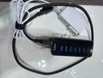 Anker 7-PORT Powered Usb Hub/splitter Box Type Male With Adapter Black. Fixed Price $21.99.
