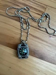 Mecarmy CMP2, Sandblasted, Compass, With Fluorescence Glow,beaded Chain Used. Fixed Price $29.95.