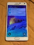 Samsung Galaxy Note 4 Verizon Frost White 32GB SM-N910V Used. Fixed Price $40.00.