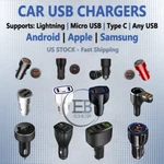 Car Fast Charger Dual Usb Ports For 8 Pin / Micro Type Lot All Phones. Fixed Price $37.04.