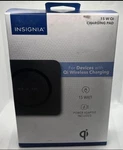 Insignia- 15 Qi Certified Wireless Charging Pad For Android/iphone Black. Fixed Price $10.00.