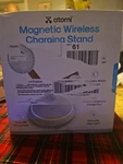Atomi AT2519-QI2-CHARGE Magnetic Wireless Charging Stand, White. Fixed Price $30.00.