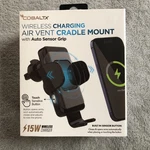 Nib Cobaltx Wireless Car Charger Air Vent Cradle Mount W/auto Sensor Grip. Fixed Price $15.99.