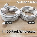 60W/100W Usb To Cable Fast Charge For Iphone 15/SAMSUNG/IPAD/MACBOOK Lot. Fixed Price $152.77.
