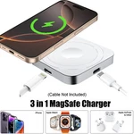 Portable Magnetic Wireless Magsafe Charger For Iphone 16 15 14 13 12 Pro Max. Fixed Price $18.99.