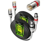 Cables Xlr 25 Pies Con Blindaje Ofc Y Resorte Met Lico Sr, Pack De. Fixed Price $66.86.