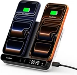 Dual Wireless Charger Stand, Swanscout 504, Foldable Charging Black. Fixed Price $64.89.